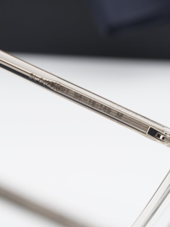 Saint Laurent SL669 001 Cat Eye Eyeglasses – Shiny Beige 54mm main image 6